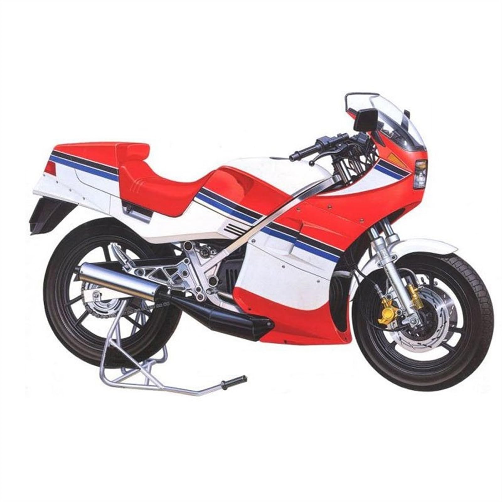 SEYXF Motorbike Toy for Suzuki RG250 F Gifts Motorcycle Assembly Diecast Model Toys 1/12