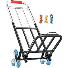 Folding Hand Truck Heavy Duty Foldable Trolley on Wheels 105KG Capacity