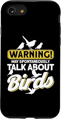 iPhone SE (2020)  7  8 Warning May Spontaneously Talk About Birds Vogel Tier Vögel Case disponible en Yaxa El Salvador