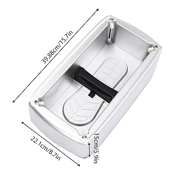 Automatic Shoe Covers Dispenser, Shoe Cover Machine, Home Shoe Covers Machine, for Homes, Offices, Shops, Supermarkets, Kitchens, Laboratories, Exhibitions (Silver)