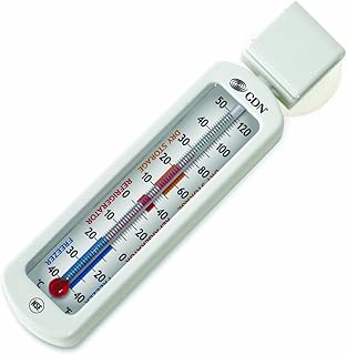 CDN EFG120 ProAccurate Economy Refrigerator/Freezer Thermometer, -40 Degree F to 120 Degree F/-40 Degree C to 50 Degree C