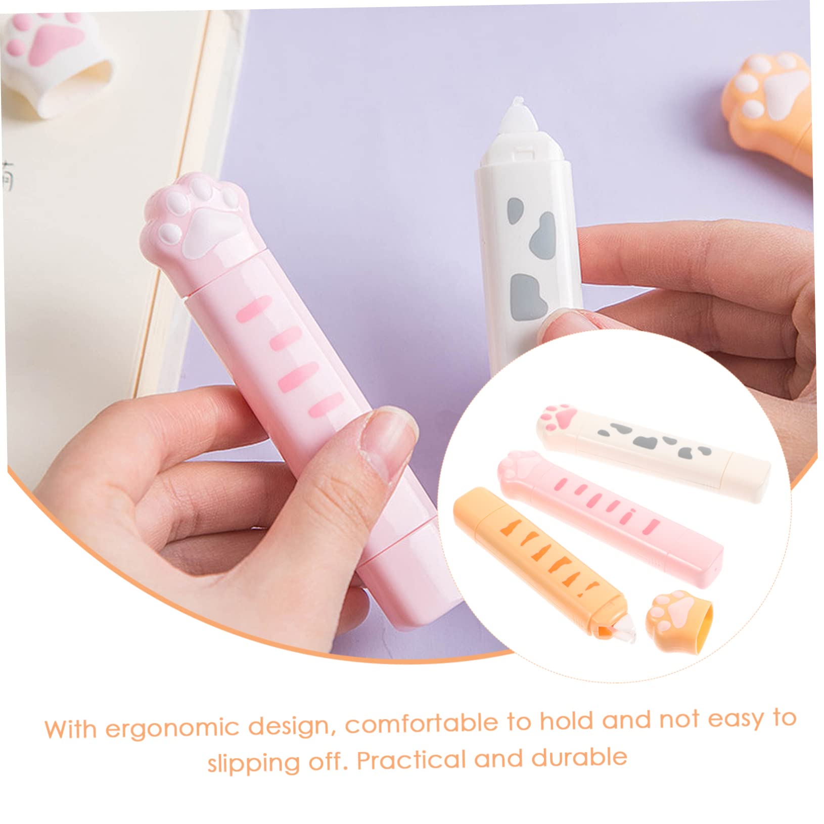 MAGICLULU 9stücke Teiliges Korrekturband Doppelseitige Korrekturroller Für Schule Und Büro Niedliche Katzenpfote Design Farben Weiß Für Handschriftliche Und Digitale Dokumente