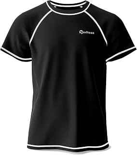 Boys Rash Guard Short Sleeve Swim Shirt UPF 50+ Sun Protection Toddler Kids Rashguard