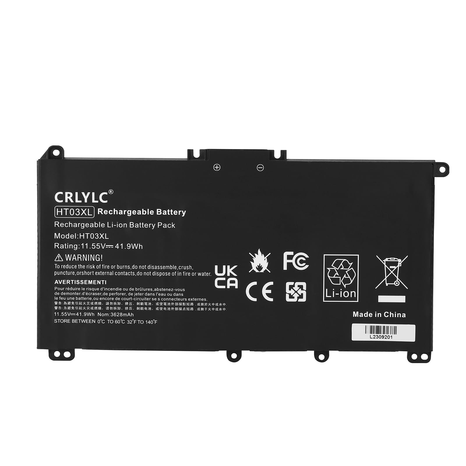 Batterie HT03XL Pour HP Pavilion - 41.9Wh/3630mAh - Compatible 14-CE, 14-CF, 15-CS Et Autres Modèles
