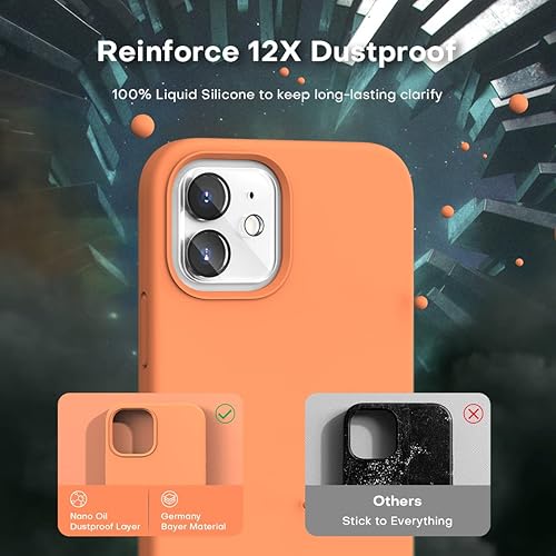 Miniatura 7 de TOCOL Funda 5 en 1 para iPhone 12, para iPhone 12 Pro, con 2 protectores de pantalla + 2 protectores de lente de cámara, funda de silicona a prueba