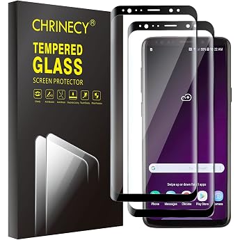 [Pack of 2] Screen Protector Compatible with Samsung Galaxy S9 3D Curved Full Coverage Protection Screen Protector 9H Hardness HD Clear Bubble-Free Ultra Resistant Anti-Scratch