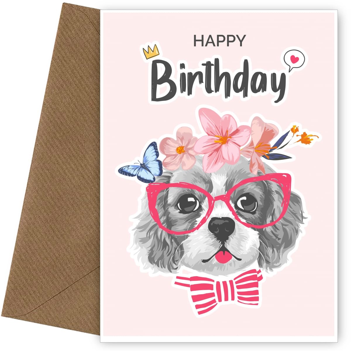 Biglietto 145x145 Mm Biglietto Di Compleanno Border Collie - 145x145 Mm