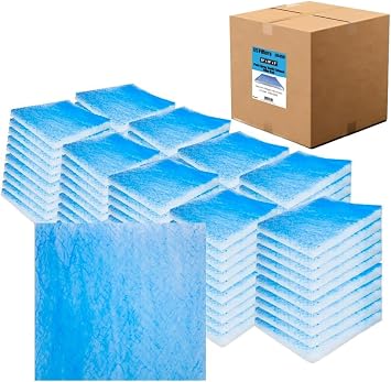 LAUCO Paint Spray Booth Exhaust Filter Pad 20" x 20" x 2", 18 Gram Fiberglass Paint Arrestors - Captures Traps Overspray Paint Particles in Auto Car Autobody Refinish Booths 50- 26450
