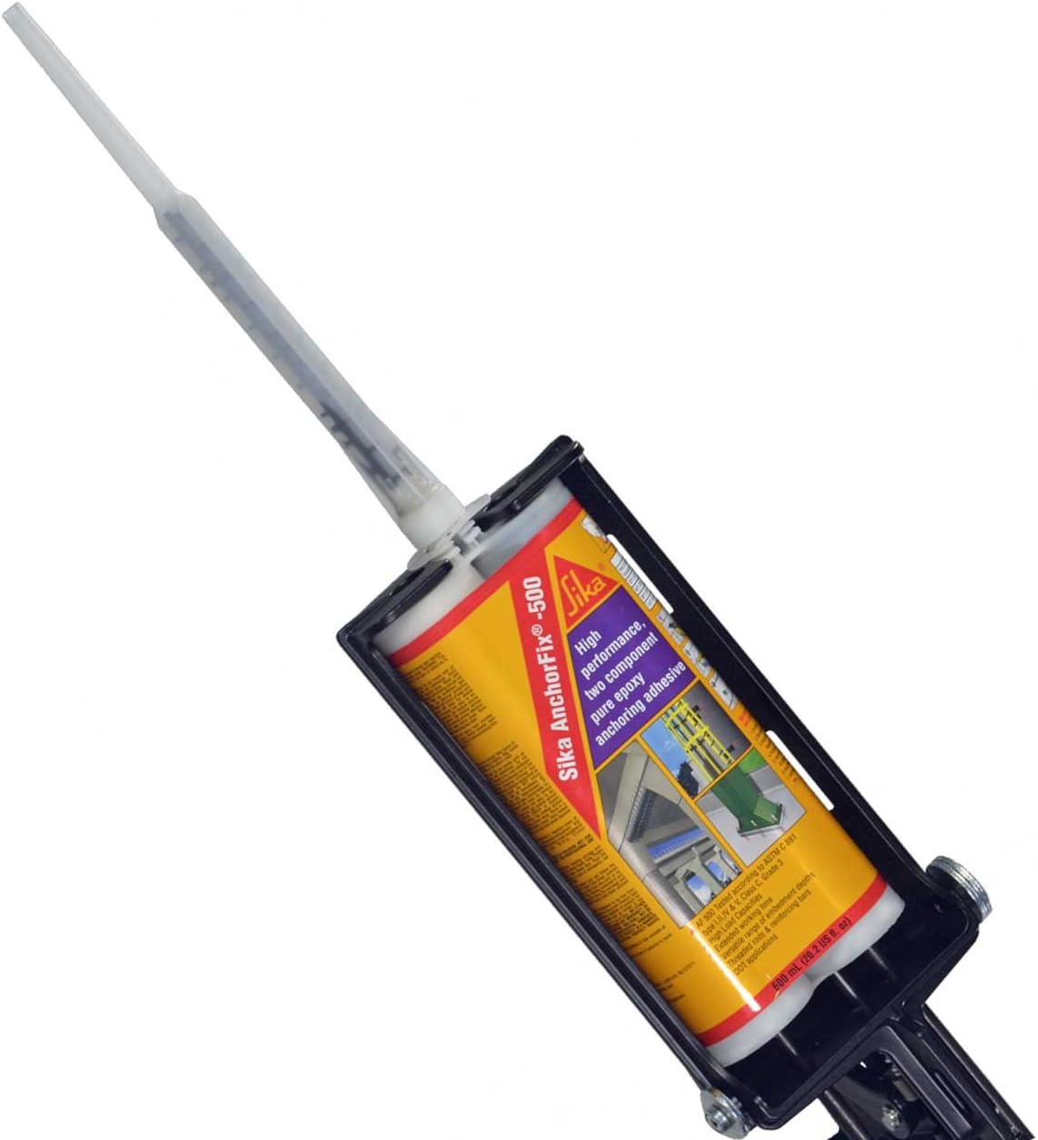 40% Off Discount Sika AnchorFix 500 Kit - Two Component Epoxy 20 oz, High Performance, Concrete Anchoring System (1), AWF PRO Epoxy Adhesive Applicator, 22 oz. Dual Cartridge Capacity 25:1 Thrust (1), Gloves (1)
