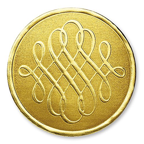 PaperDirect Luxury Swirls Embossed Foil Certificate Seals, 32 Count (Gold)