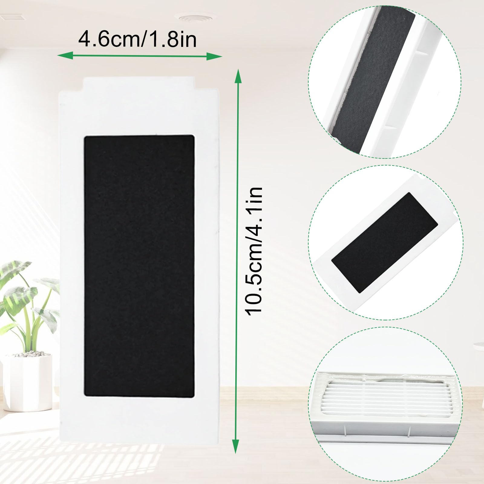 Filtre De Remplacement Pour Boîte à Poussière Ecovacs T30 Pro/OMNI/T30S - Filtre Robot Aspirateur En ABS