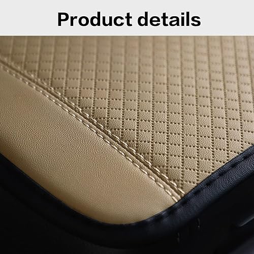 Miniatura 7 de VARGTR Funda para reposabrazos de automóvil, almohadilla para consola central de automóvil, funda de cojín de cuero sintético, protector de caja de