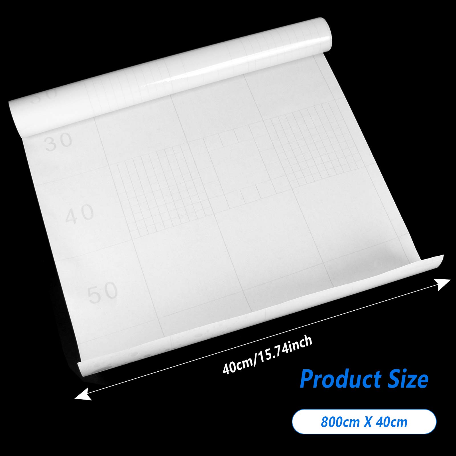 Fantasnight Sticky Back Plastic Clear Self Adhesive Vinyl Film Transfer Paper Waterproof Oilproof Peel And Stick Wallpaper 40X300cm Transparent Book Covering Kitchen Protective Backsplash DIY