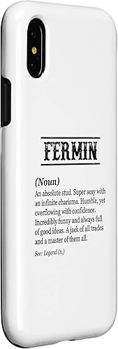 Miniatura 3 de iPhone X/XS FERMIN - Name Definition | Funny Phrase - Customized Men's Case