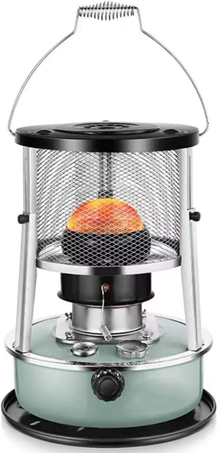 Portable Heater for Indoor and Outdoor Use, Height Adjustable for Heating and Cooking, Ideal for Camping and Fishing