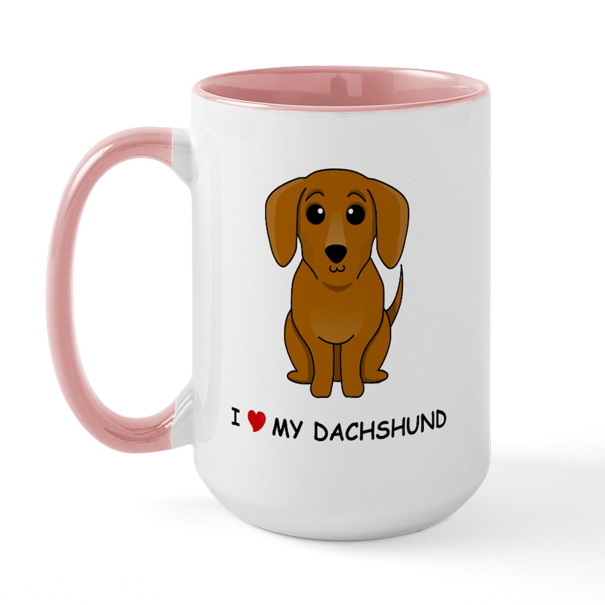 CafePress Smooth Dachshund Large Mug 15 oz (444 ml) Ceramic Coffee Mug — image 1