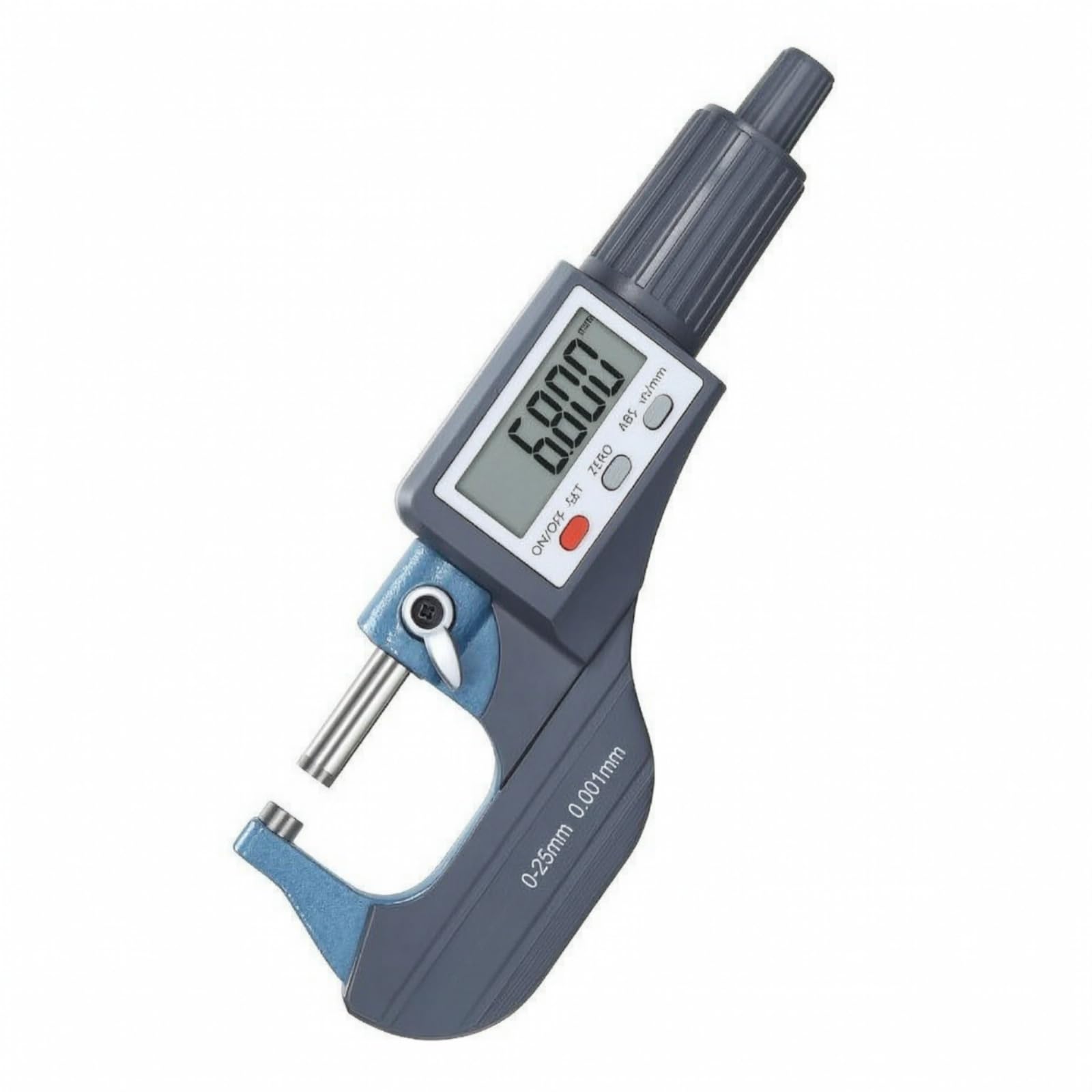 predolo Calibrador Digital Exterior Precisión con Tornoillo Micrométrico y Pantalla Gran para Mediciones Externas en Talleres Mecánicos y Trabajos Inspección, 0-25mm