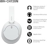 Sony WH-CH720N Noise Cancelling Wireless Bluetooth Headphones - Up to 35 hours battery life and Quick Charge - White - 2