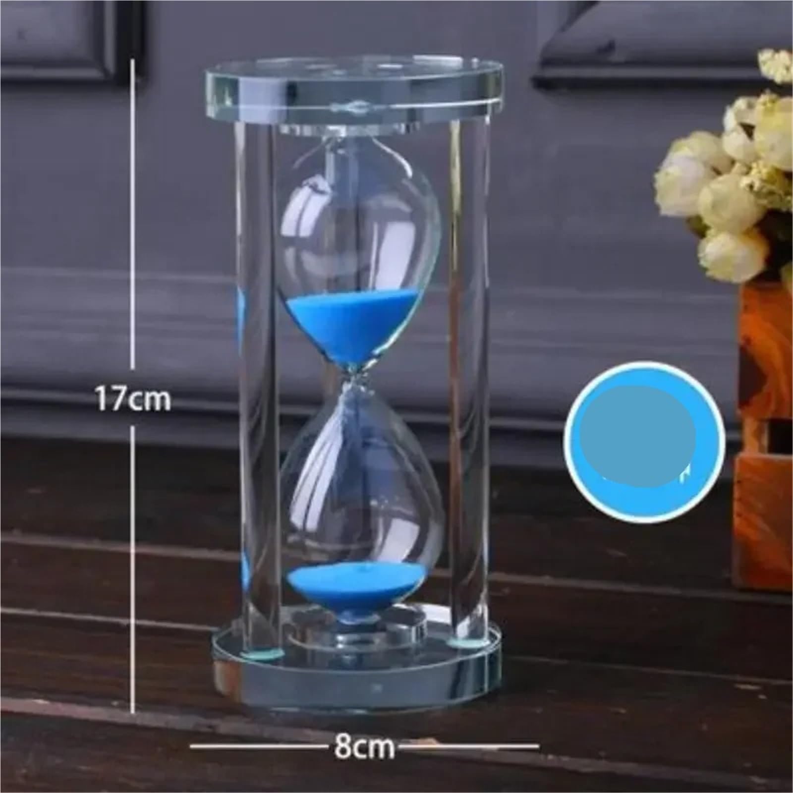 MRKU Reloj de Arena Moderno para Cocina, Escuela, Reloj de Arena de Cristal, Reloj de Arena para té, decoración del hogar