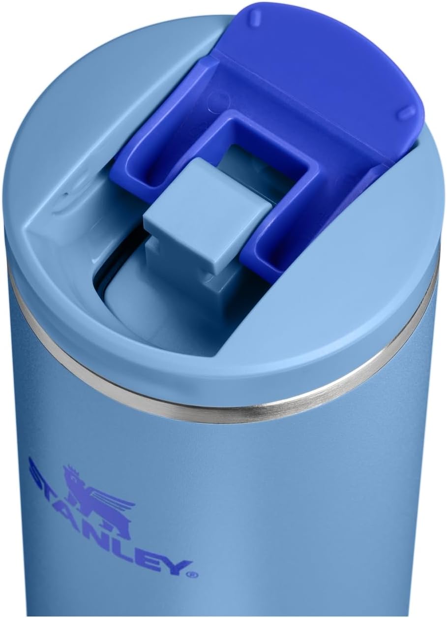 STANLEY Transit FlipTop Mug | Leakproof Coffee Travel Cup | Vacuum Insulated Stainless Steel | Stays Hot or Cold for Hours | BPA-Free | 20 oz | Blue Sky