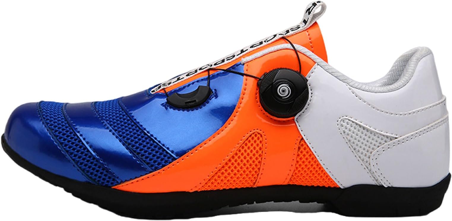Mens Rubber Sole Cycling Shoes,Lock-Free Road Bike Shoes,Cycling Sneakers,Indoor And Outdoor Bicycle Shoes,Women's Spinning Cycling Shoes,Shock Absorbing And Anti-slip