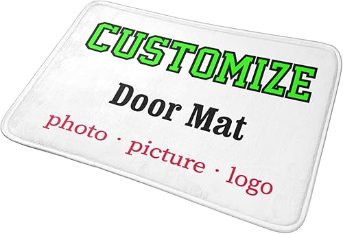 Miniatura 8 de Tapete personalizable de bienvenida de entrada, alfombras de cocina con logotipo e imagen de logotipo, tapete personalizado para puerta de piso