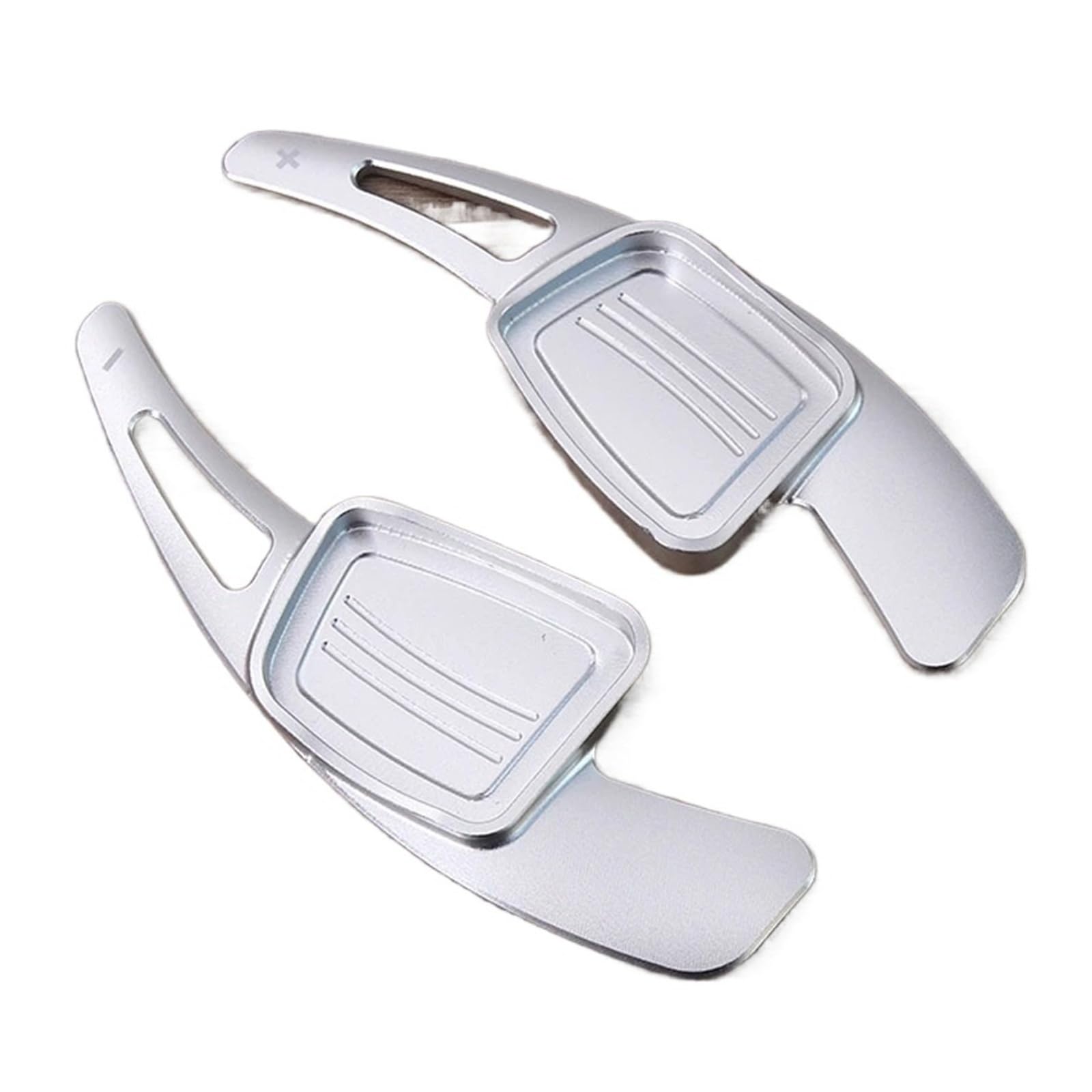 Xxiucj Silver Car Paddle Shifter Extensions For A3 For S3 For A5 For S5 For A4 For S4 For B9 For Q7 2016-2017 Car Steering Wheel Shift Paddle Shifter(Silver)