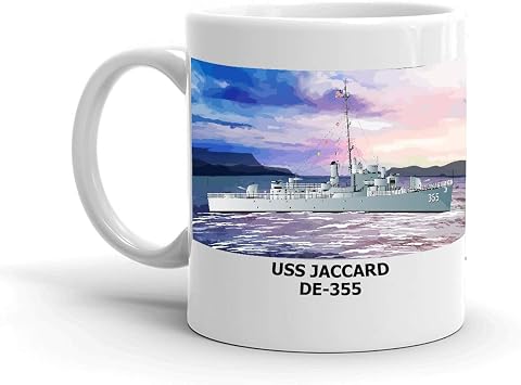 USS Jaccard DE-355 Coffee Cup Mug - 15OZ