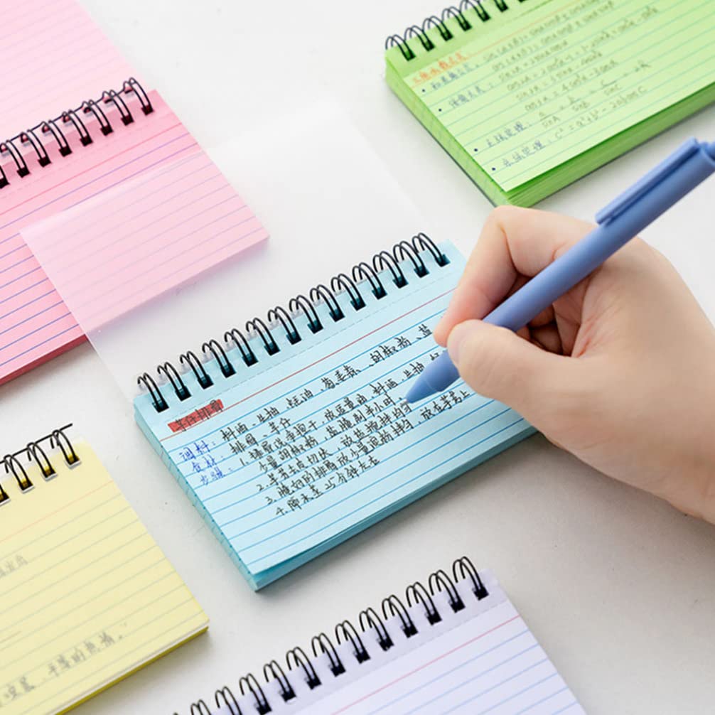 STOBOK 5pièces Cahier à Spirale Détachable Bloc-notes De Poche Pratique Pour Plans Quotidiens Et Notes