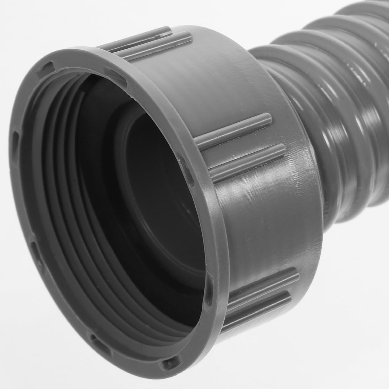 VILLCASE Flexible Drain Hose 45.2mm Internal Thread, Double Ended Sink Drain Pipe 19.6 Inch, Expandable Corrugated Tube for Bathroom Basin, Laundry Tub and Vanity Plumbing Repair (Grey)