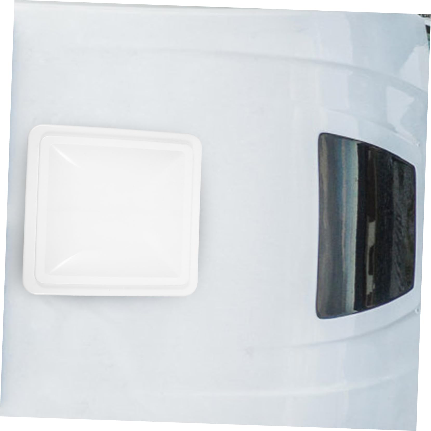 ULTECHNOVO Copertura per Ventilazione Finestra Camper Bianca in Plastica 14x14 Pollici Isolamento e Protezione Adatta per Tetto e Bagno Rv