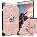 BENTOBEN iPad Pro 10.5 Case (2017),iPad Air 3rd Generation Case (2019),Glitter Sparkly 3 Layers Heavy duty Shockproof Protective Hybrid Hard PC TPU Bumper Kickstand Kids iPad Air 3 Gen Cover,Rose Gold