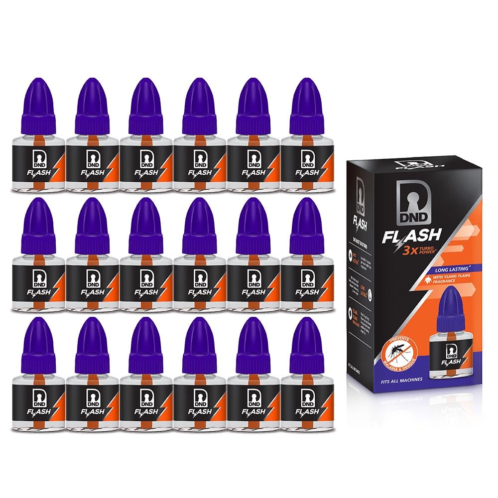 DND Flash Mosquito Repellent Refill | 3X Turbo | Pack of 18-45ml Each