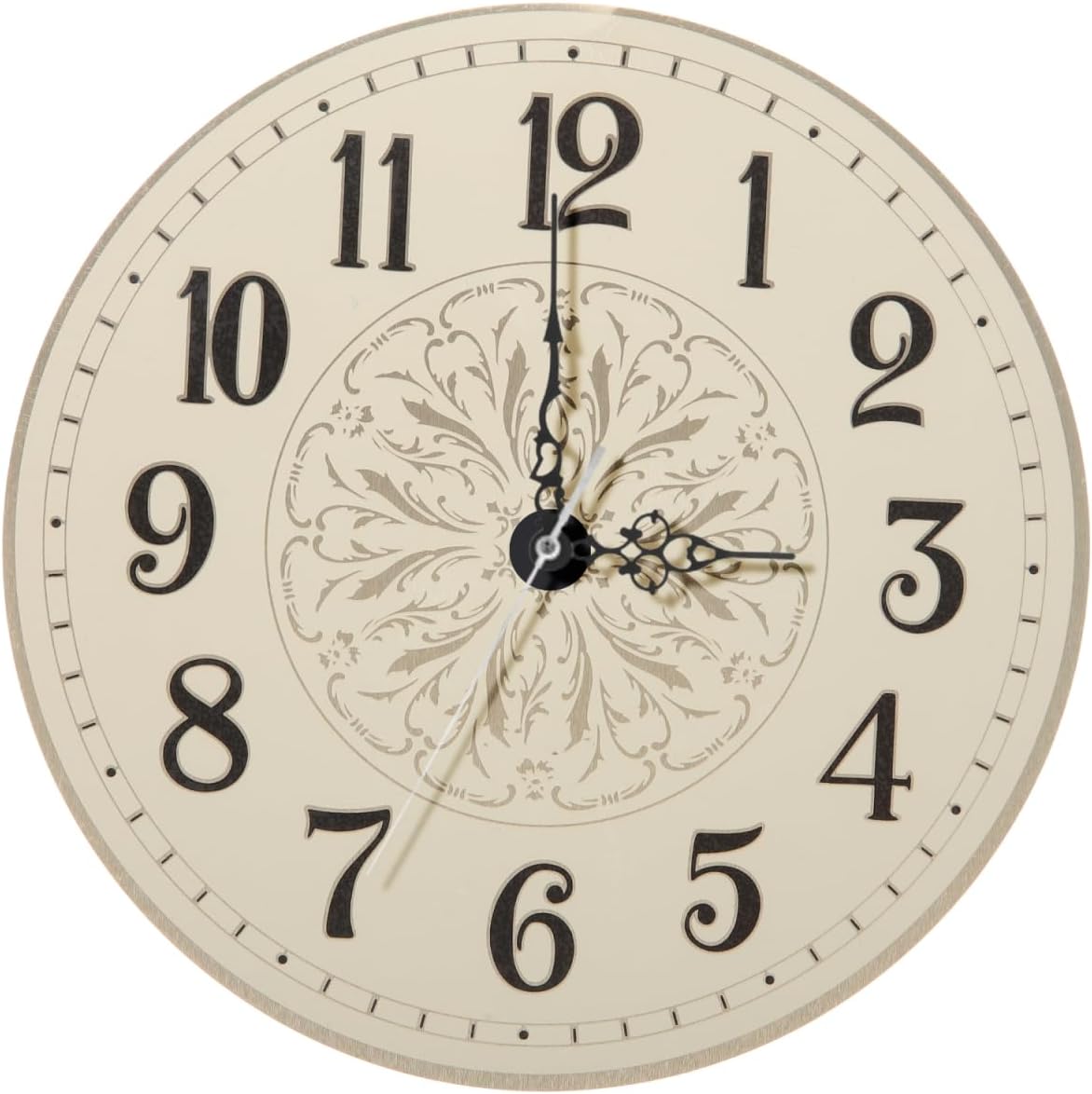BESTonZON Retro Quartz Clock Dial DIY Metal Clock Face for Wall Movements 5.5 Inch Round Accessory for Craft Clocks