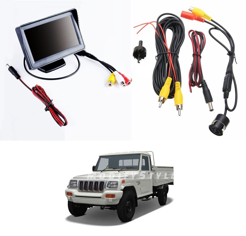 ModifyStyle Combo TFT LCD 4.3inch Display + Reverse Parking Camera Suitable for Mahindra Bolero Pickup (2008 to 2011) Type 1-image-2