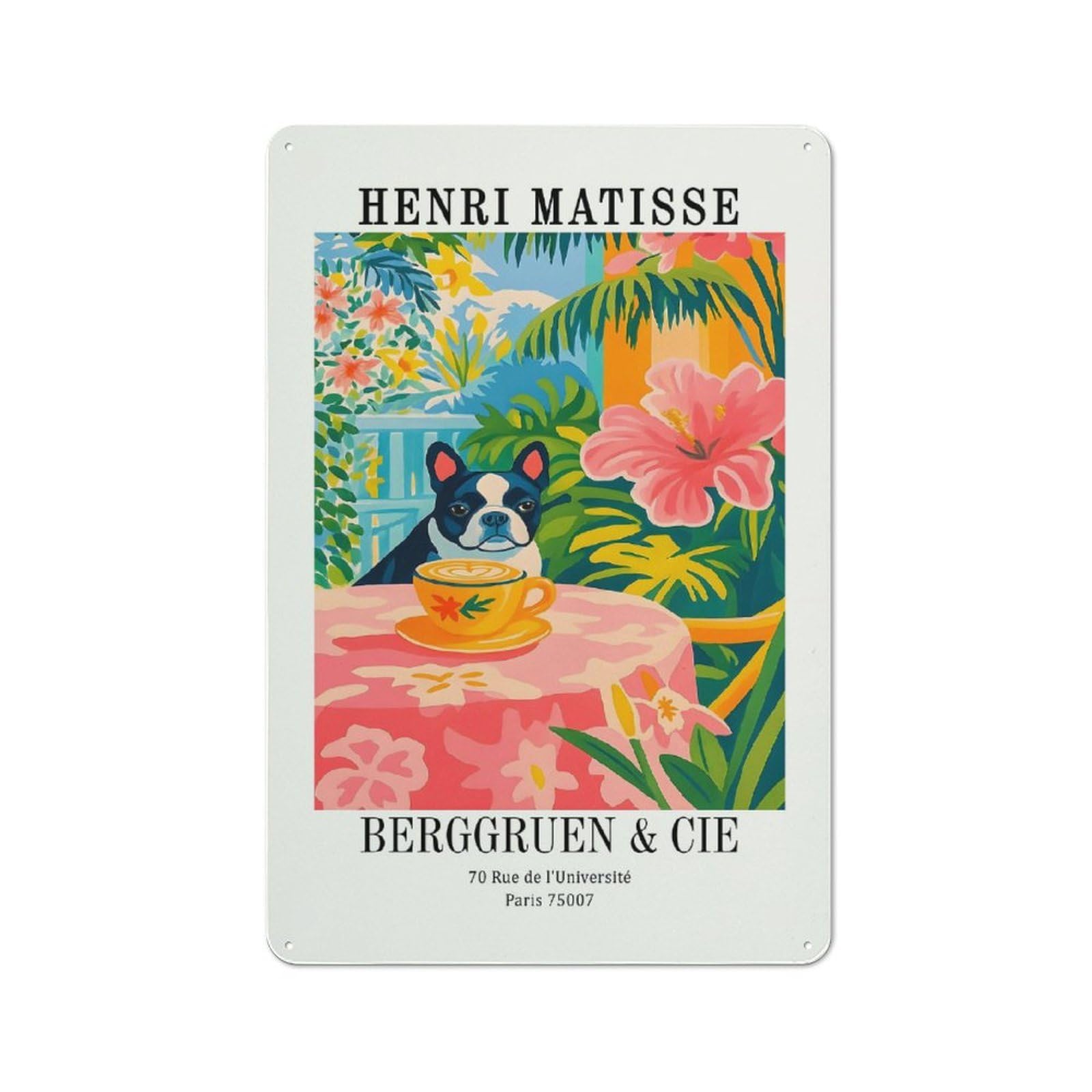 Henri Matisse Exhibition (3) Decorative Tin Plaque 30x20cm, Decorative Novelty Wall Art for Hallway, Home Bar, Garage Or Study