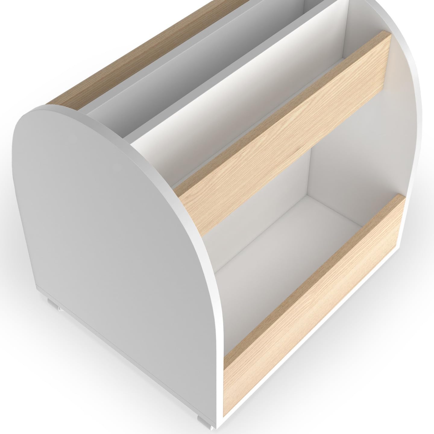 IDMarket - Bibliothèque pour Enfant Andreas sur roulettes hêtre et Blanc