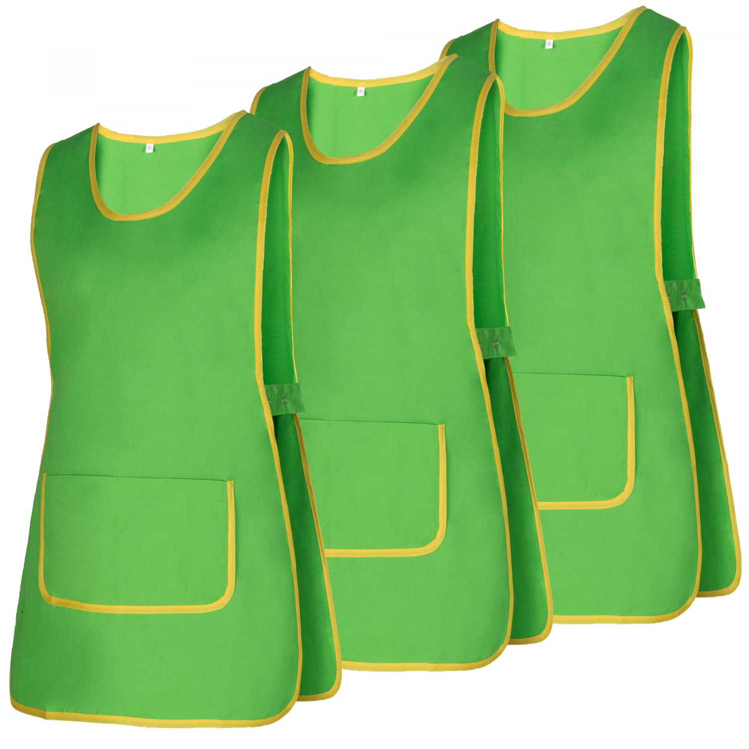 MISEMIYA - Pack*3 szt - Fartuch Jednolite Czyszczenie Pracy CLINICA MEDYCZNE Czyszczenie Weterynaryjne Hostelaria- Ref.868, Zielony 21, L