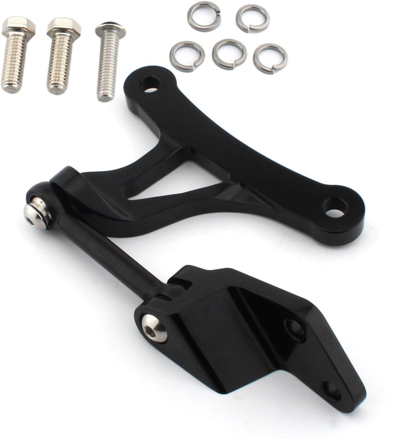 3Pcs/Set Motorcycle Engine Mount Bracket Engine Stabilizer Link Suspension Bracket Set Compatible with Harley Sportster 1200 883 XL 2004-2024, Black