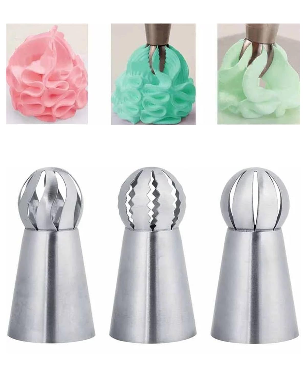 Amazon | YFFSFDC 絞り口金 ロシアンボールノズル カップケーキ