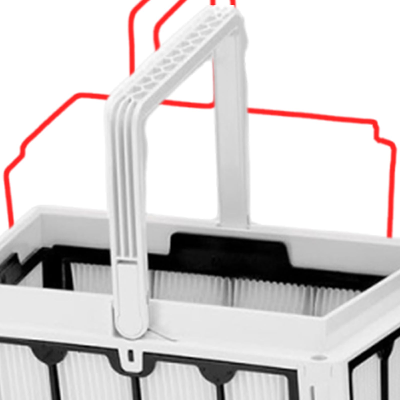 Cesta de filtro plisada para aspiradoras robóticas de piscina, optimizando la eficiencia de limpieza y fácil mantenimiento, accesorios de filtro fino