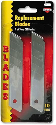 Miniatura 2 de COSCO 091471 Cuchillas de repuesto para cuchillos utilitarios de hoja a presión, paquete de 10