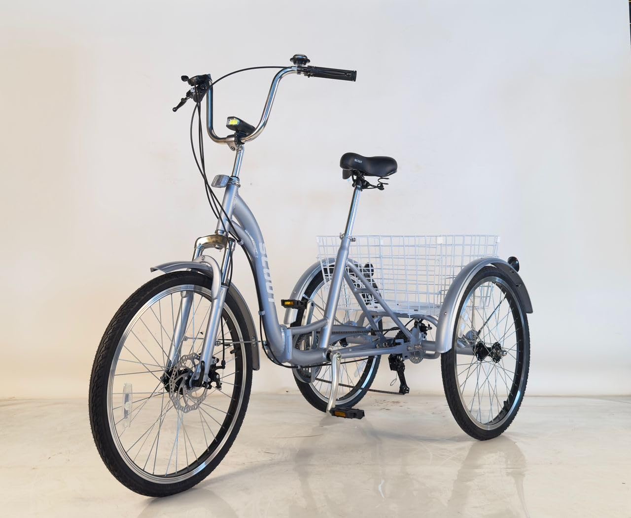 Scout Faltbares Dreirad, 24" Räder, 6 Gänge, für Erwachsene & Outdoor-Enthusiasten, Unisex, Aluminium, Ab 6 Jahren