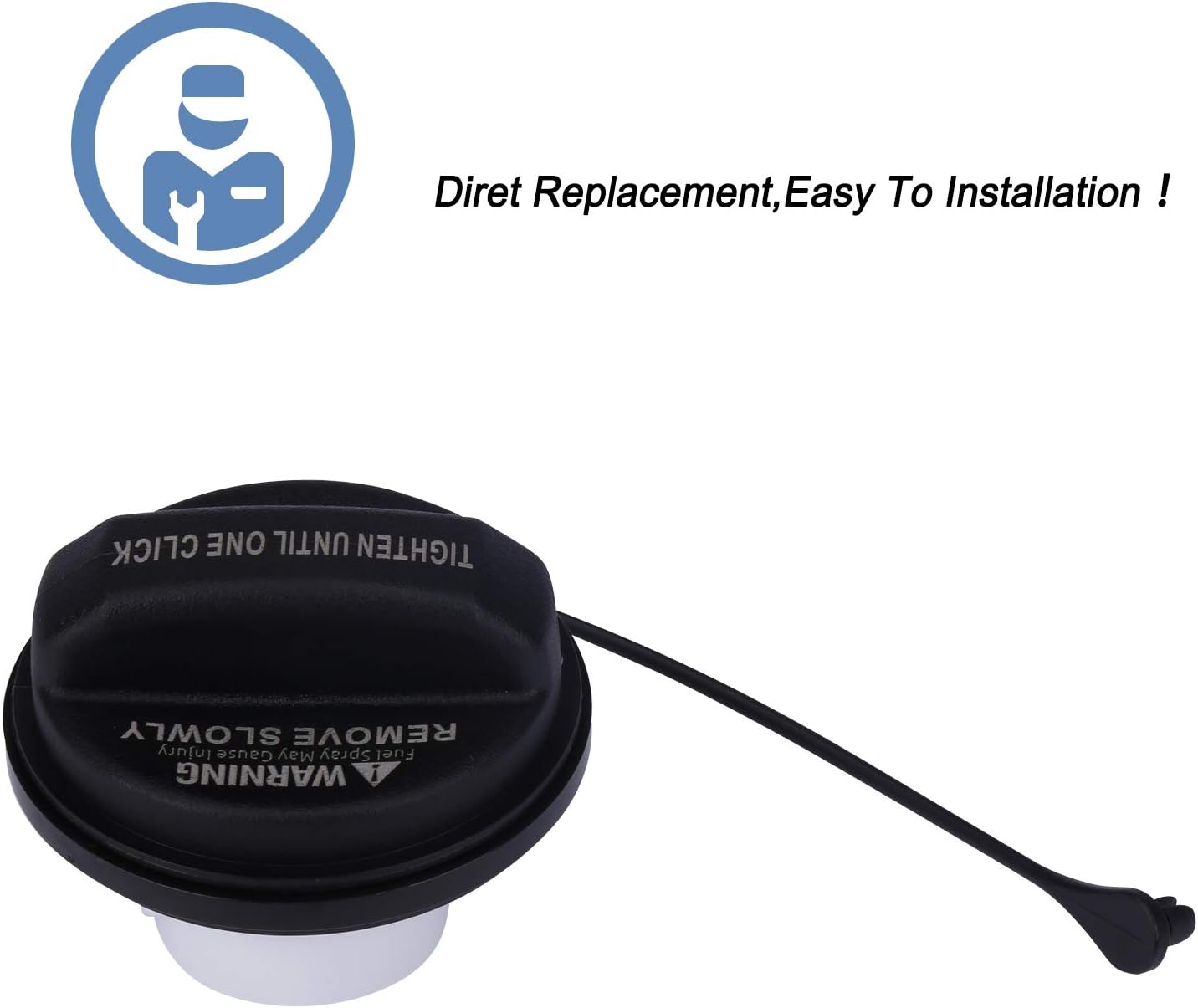 Fuel Tank Filler Cap,Gas Cap Compatible with Kia - Amanti, Cadenza, Forte, Forte Koup, Forte5, Optima, Rio, Sedona, Sorento, Sorrento, Soul, Spectra, Sportage，Replace#31010-3L600U, 310103L600U : Automotive