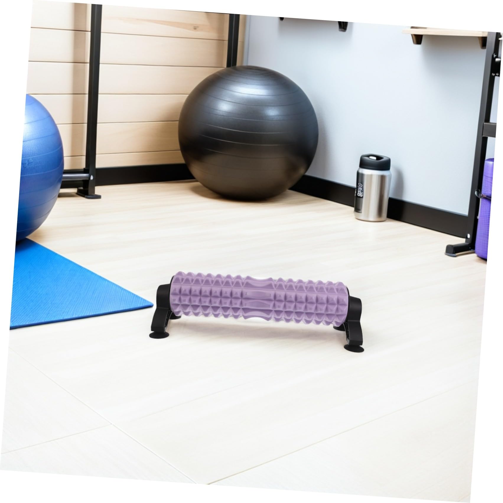 VICASKY Rullo la Flessibilità in Schiuma Solido con Supporto per Massaggio Muscolare Schiena e Gambe per Fitness e Yoga
