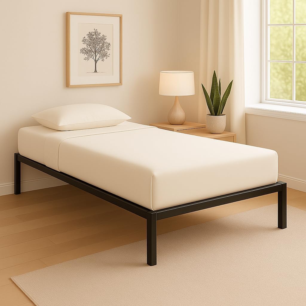 Mattress-Homes Cot Sheet Set, 4-Piece, Includes Fitted Sheet & Pillowcase, 28x75 for Camp & RV Bunk Ivory Solid