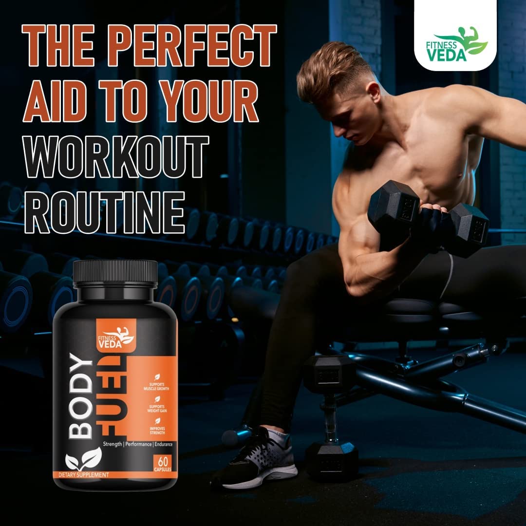 FITNESS VEDA (H). 60 Capsules Body Fuel) — Amazon image 2