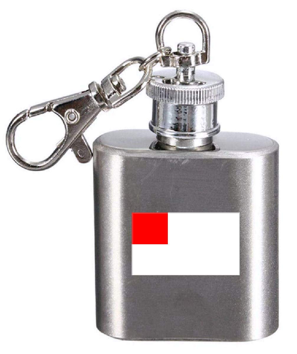 Flasque porte-clés Bilbao gravé, idée cadeau originale pour homme et femme