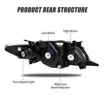 ダトーライトカボション5 Amazon.com: ADCARLIGHTS for 2009 2010 Toyota Corolla