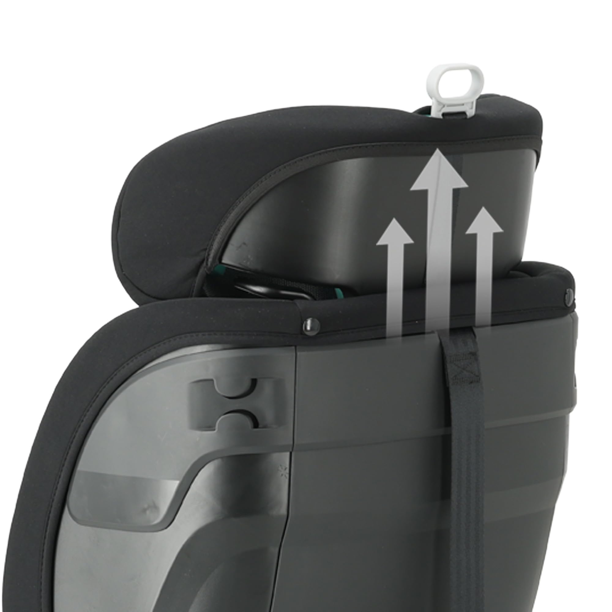 Silla de coche para niños Deryan Cassie i-Size (40-150 cm), 0-12 años, 0-36 kg, Montaje con cinturones de seguridad, reposacabezas y respaldo ajustables, reductor e inserto lingual, R129 (Negro)